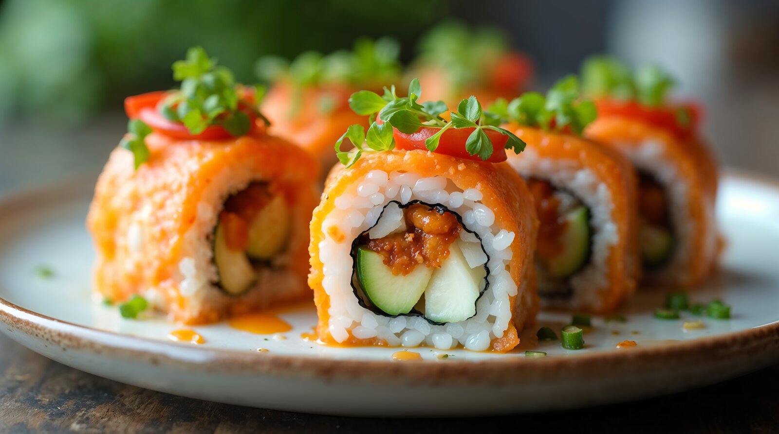 Sushi maki z grillowanymi warzywami – lekki i zdrowy przepis.