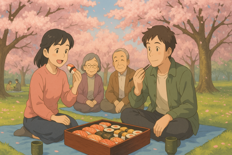 Hanami i sushi - jak Japończycy celebrują kwitnienie wiśni?