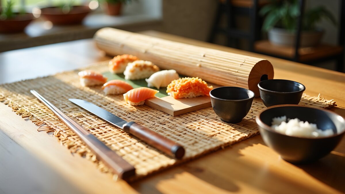 Gotowy zestaw do sushi z akcesoriami