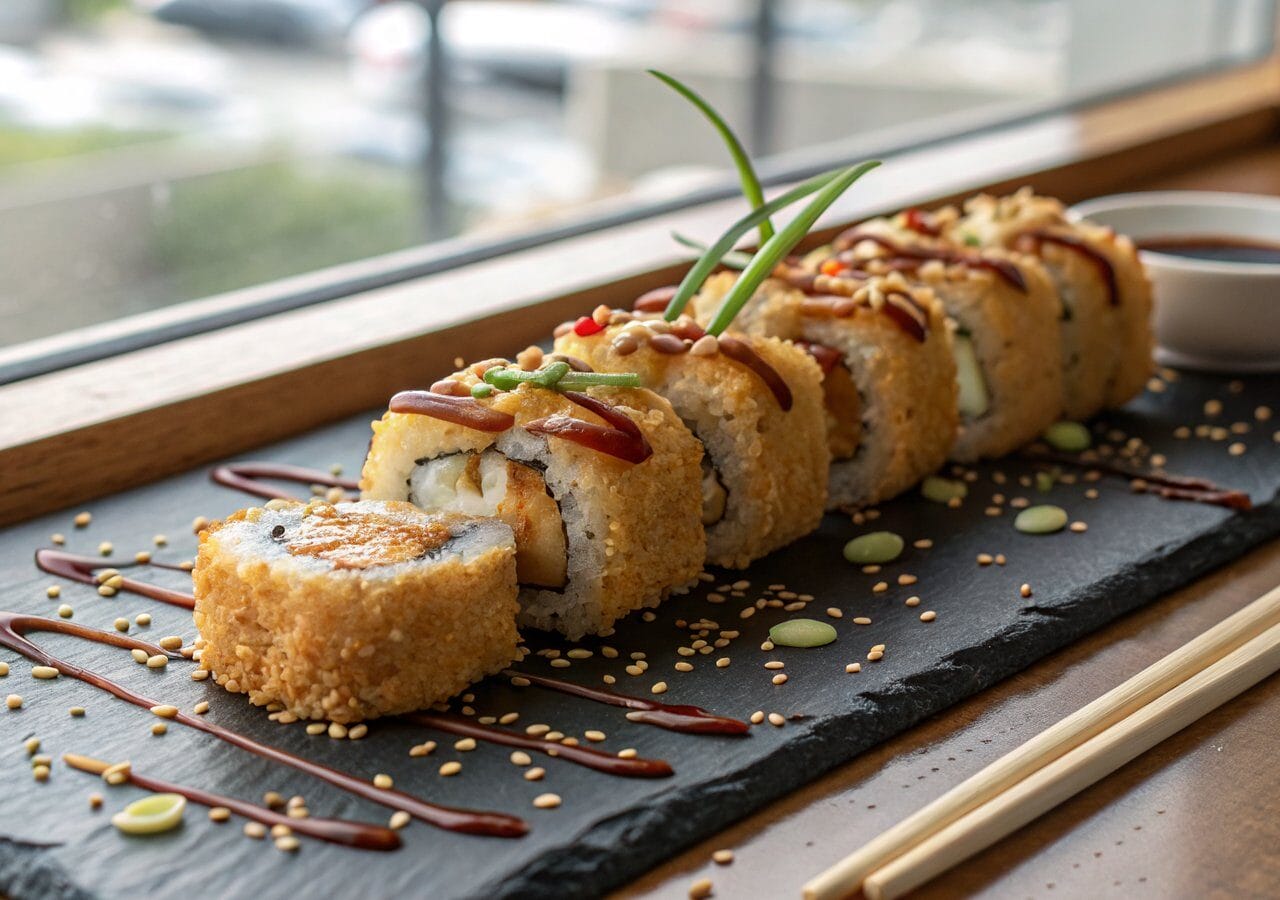 Sushi w tempurze (hot roll) — przepis na chrupiące smażone rolki